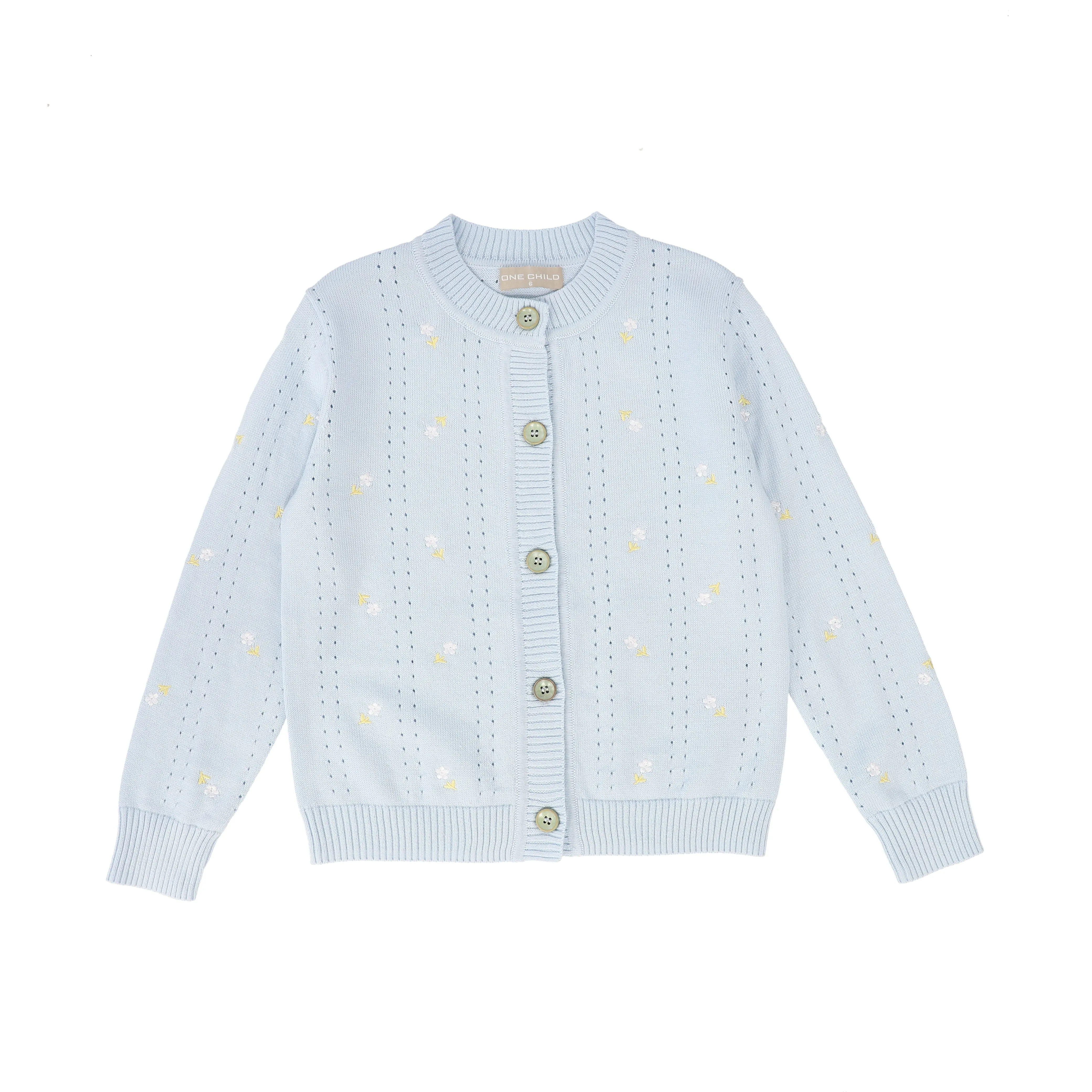 Arthur - Pointel Knit Daisy Cardigan