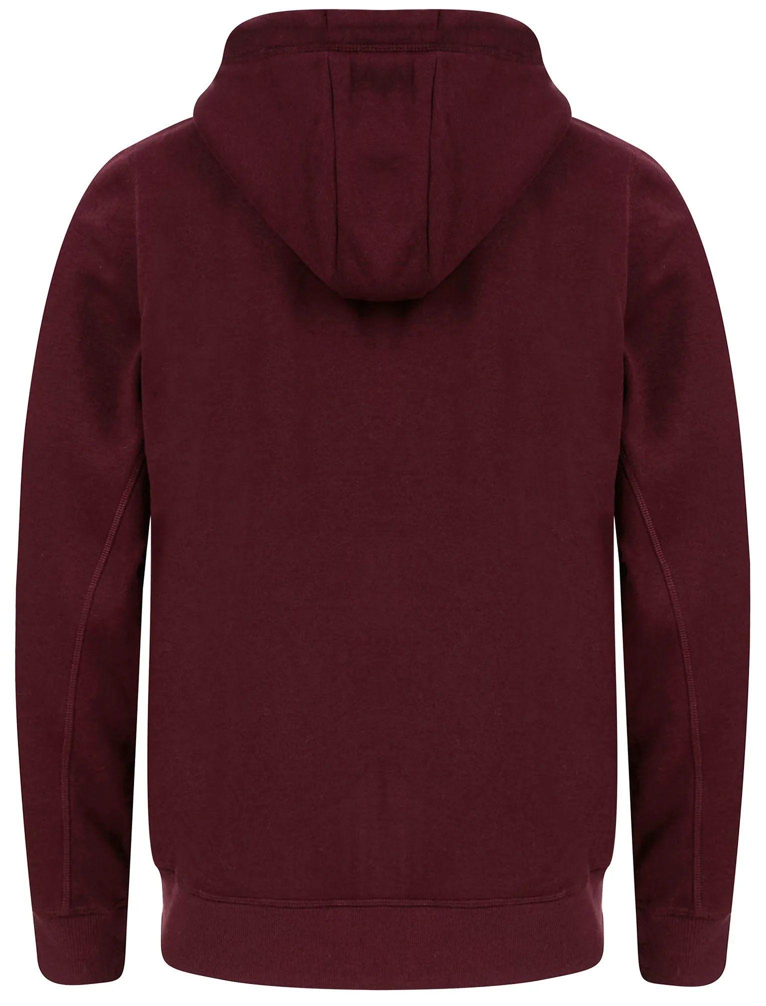 Artof Zip Through Fleece Hoodie with Borg Lined Hood in Winetasting  - Tokyo Laundry