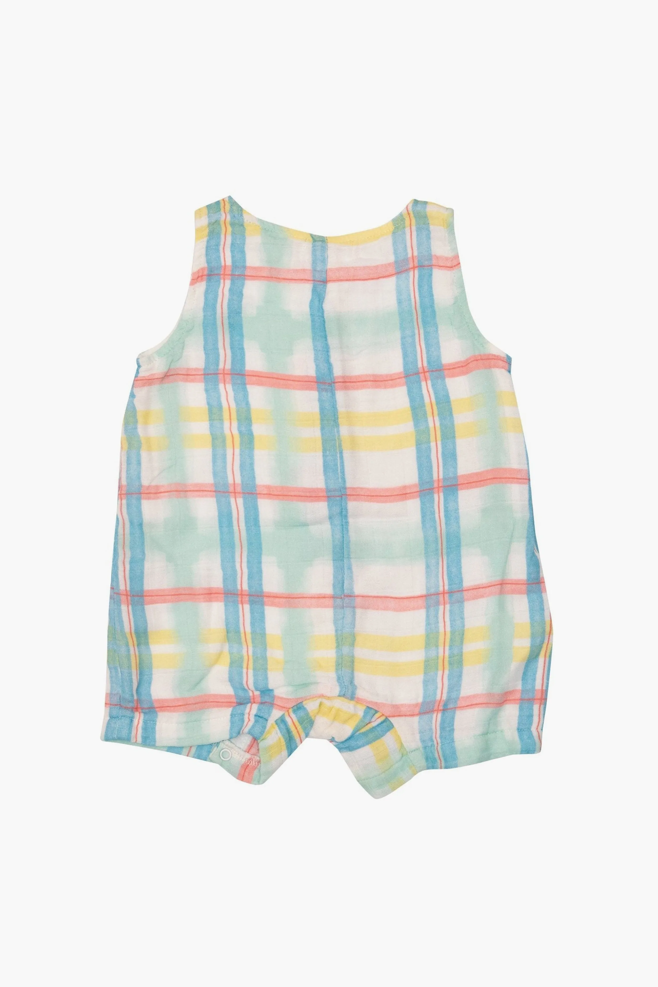 Beach Plaid Shortie Romper