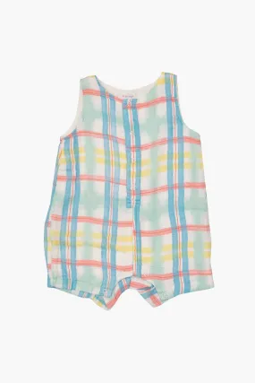 Beach Plaid Shortie Romper