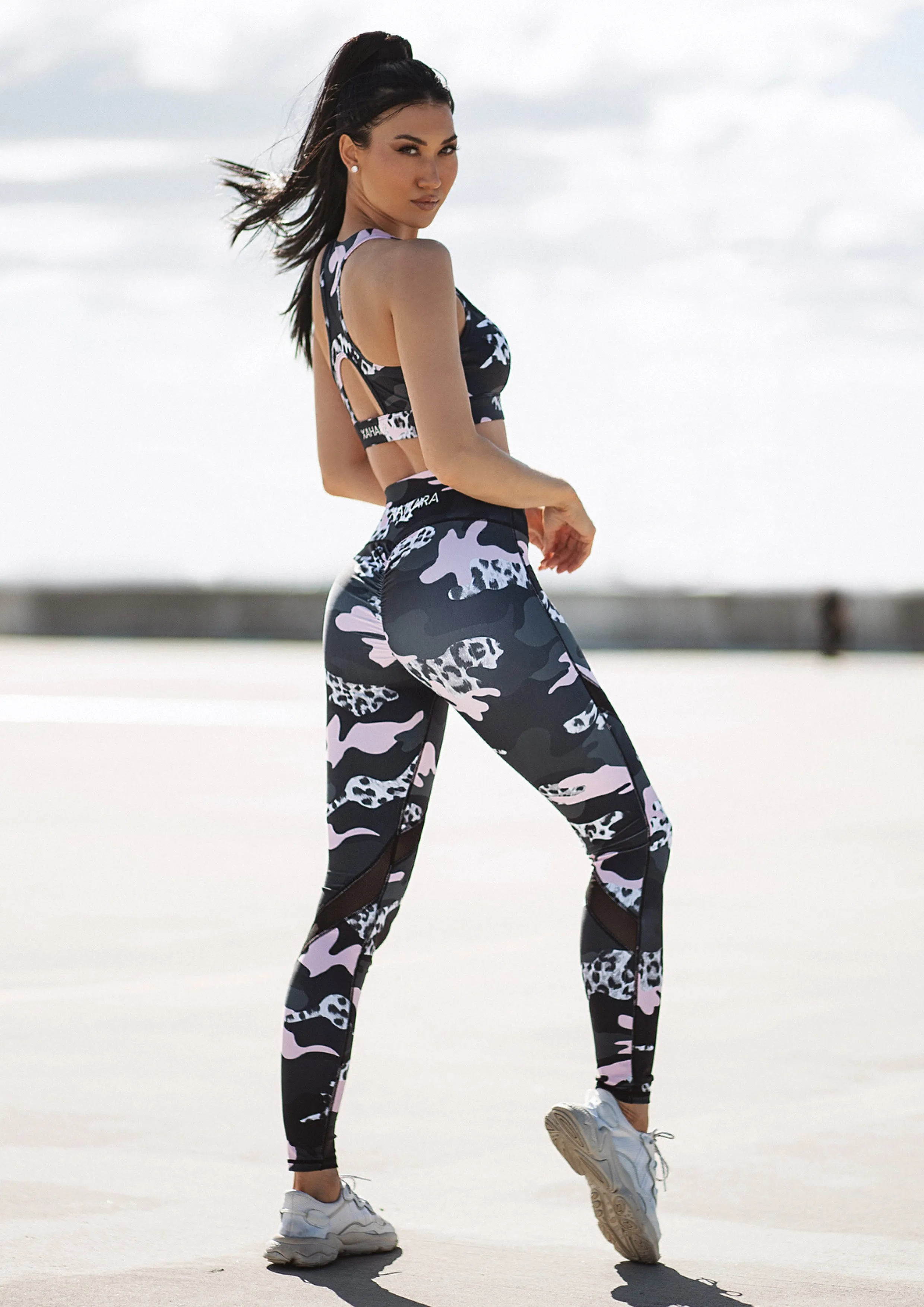 Bootylicious Dusty Pink Camo Legging