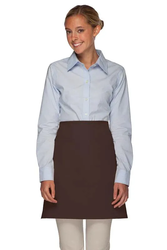 Brown Half Bistro Apron (No Pockets)