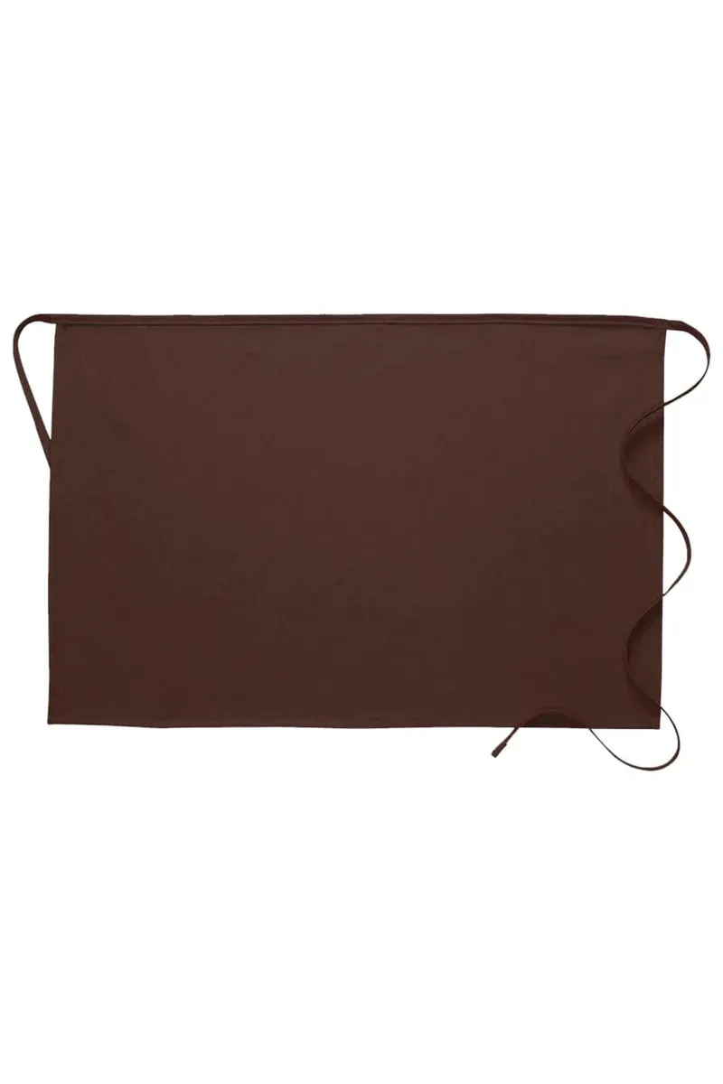 Brown Half Bistro Apron (No Pockets)