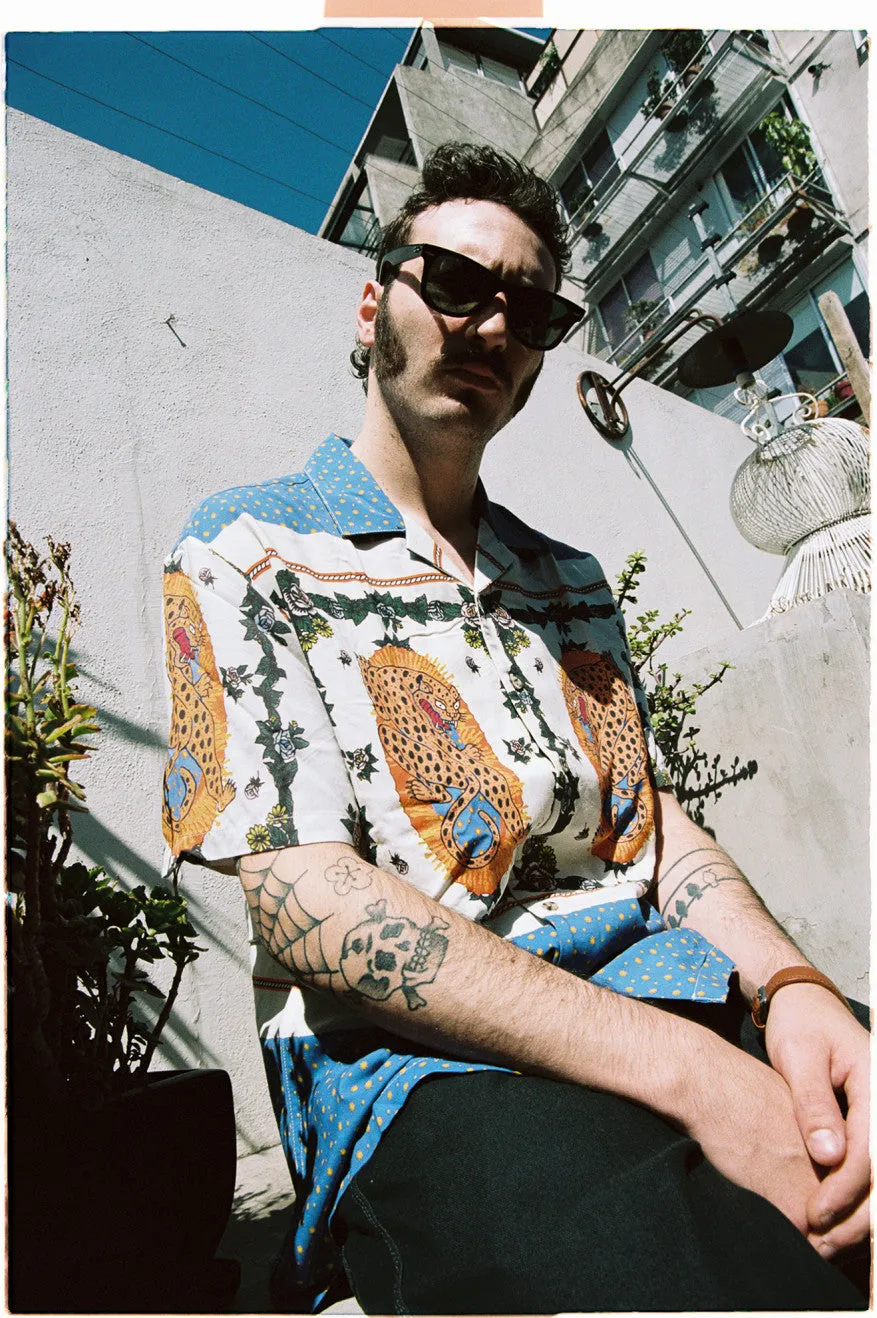 Bunker Reserve Fiesta S/S Camp Collar Woven Shirt - Mexico City Jaguar