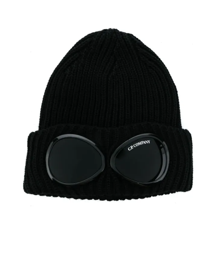 C.P. Company goggle-detail knit beanie