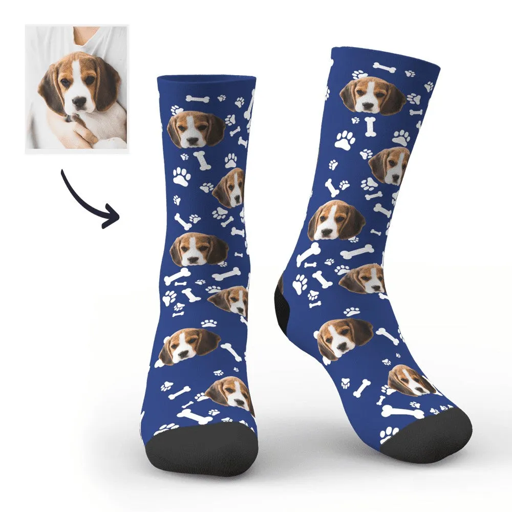 Custom Printed Face Sock Novelty Dog Avatar Socks with Photo