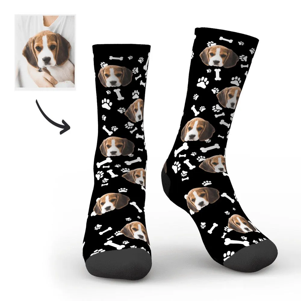 Custom Printed Face Sock Novelty Dog Avatar Socks with Photo