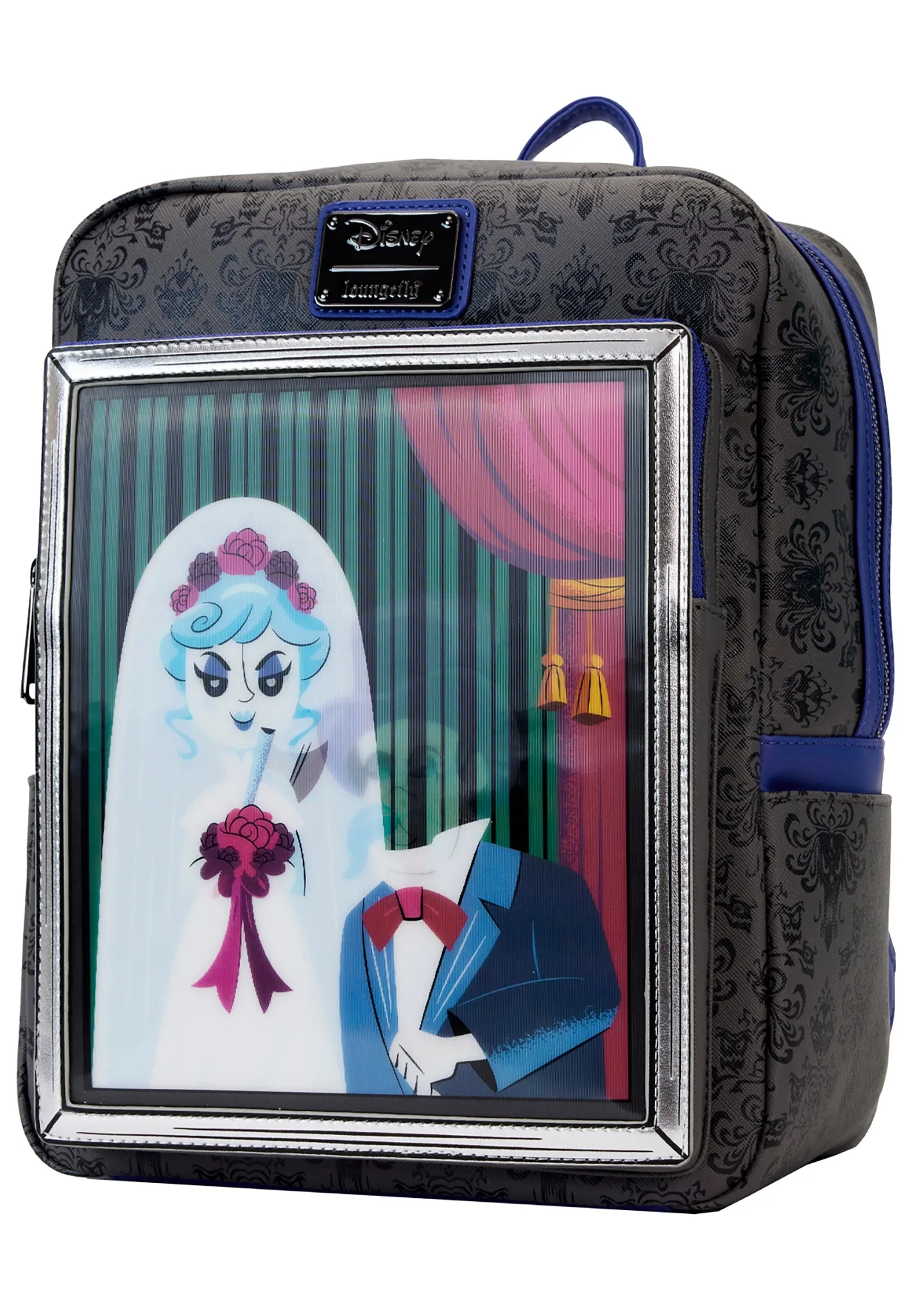 Disney Haunted Mansion Black Widow Bride Lenticular Mini Backpack