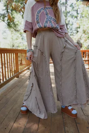 Dream Flow Wide Leg Pants - Mocha