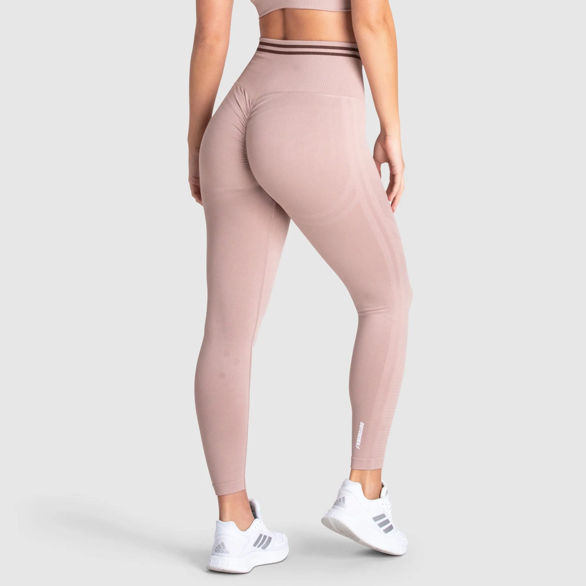 DYE Scrunch Seamless Leggings - Mocha Brown