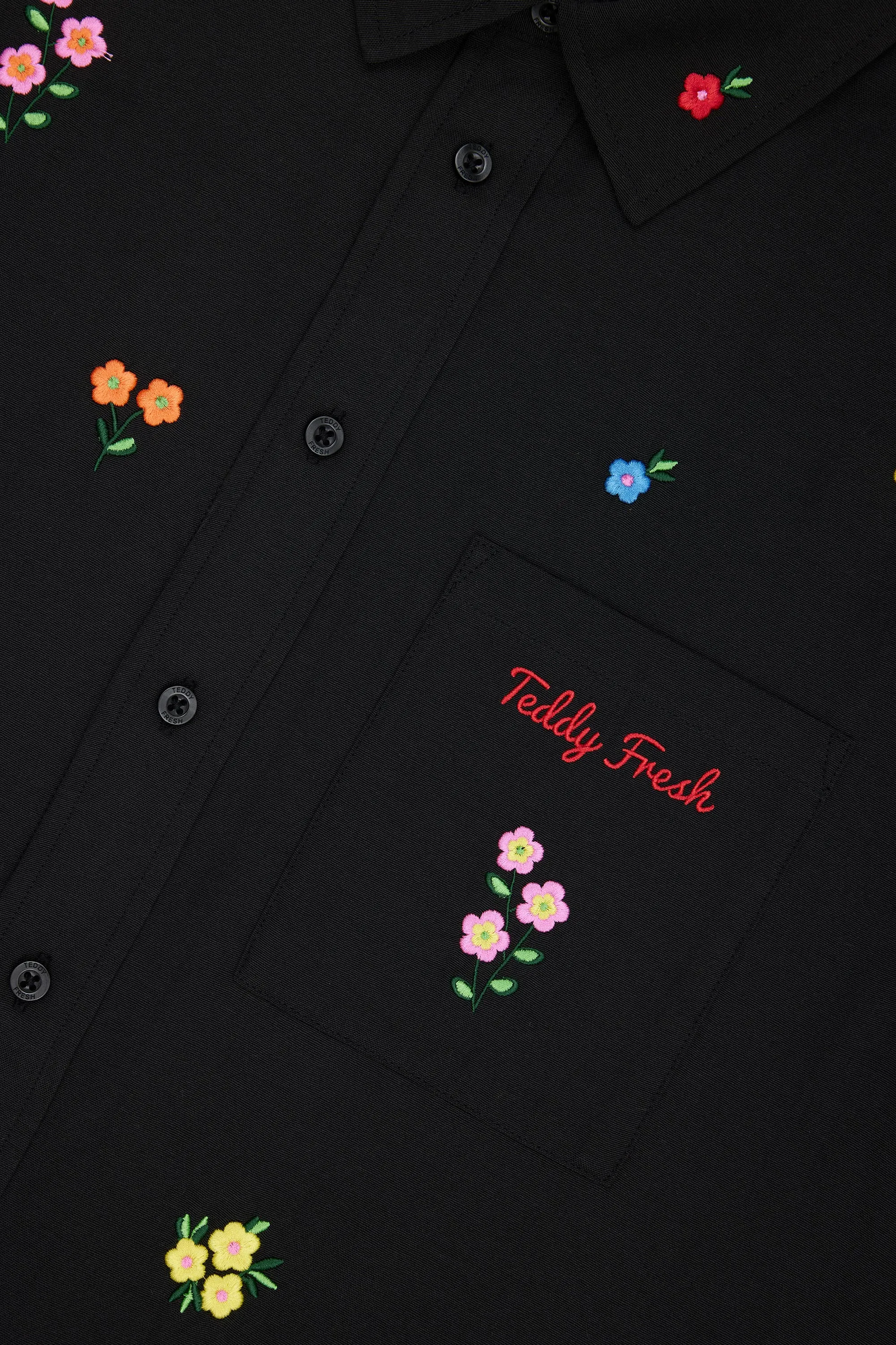 Flower Embroidery Shirt