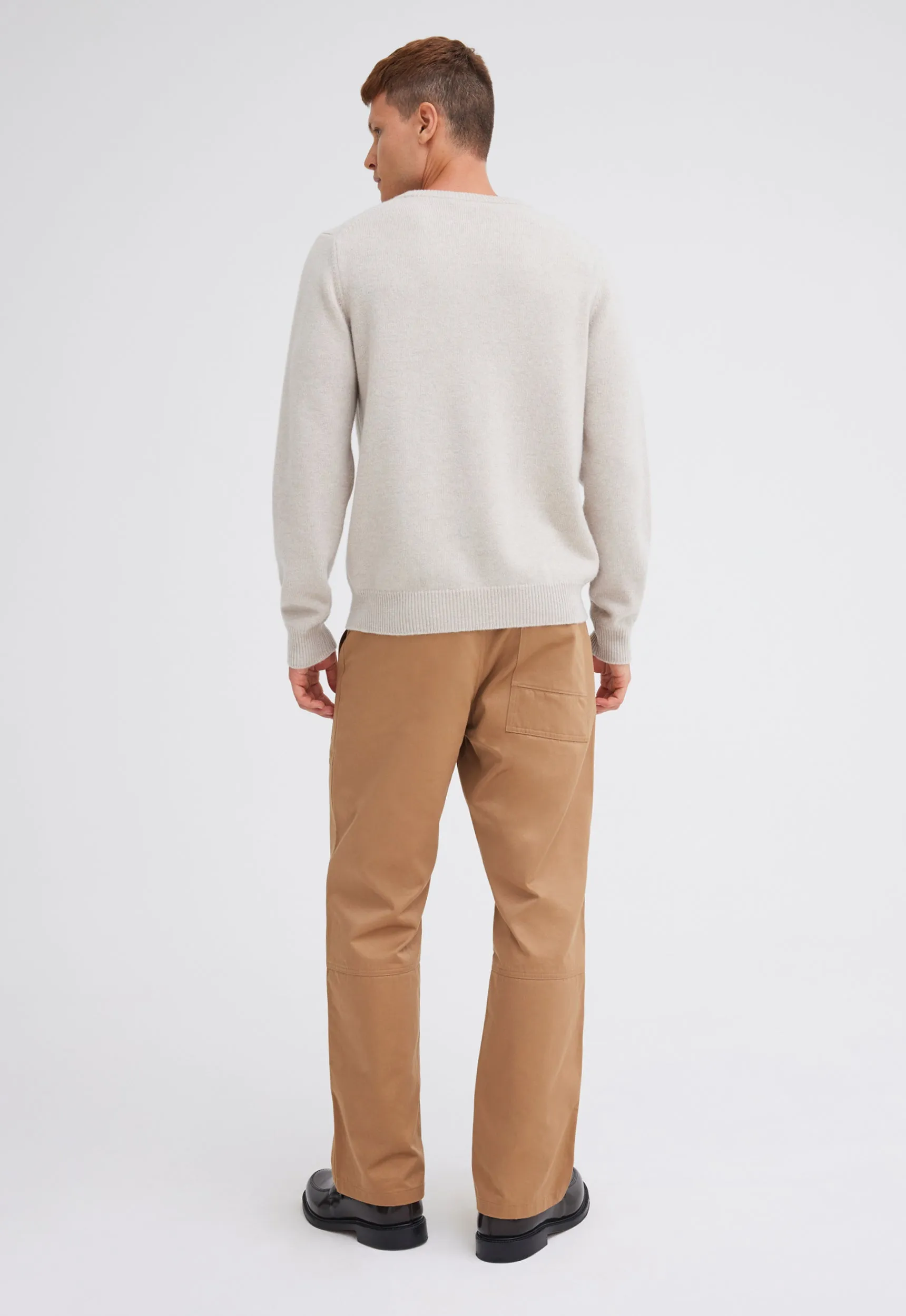 Foley Lambswool Sweater - Flaxen Beige