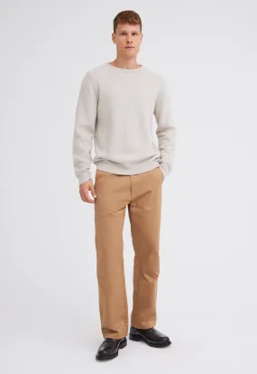 Foley Lambswool Sweater - Flaxen Beige