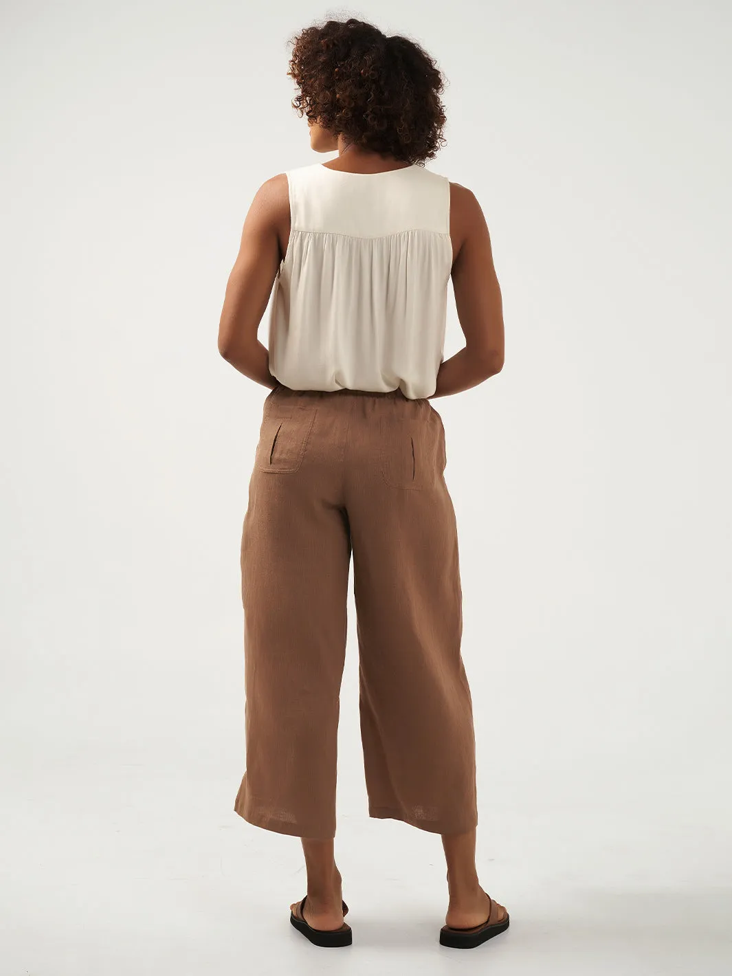 Gaia Linen Pants Desert Sand