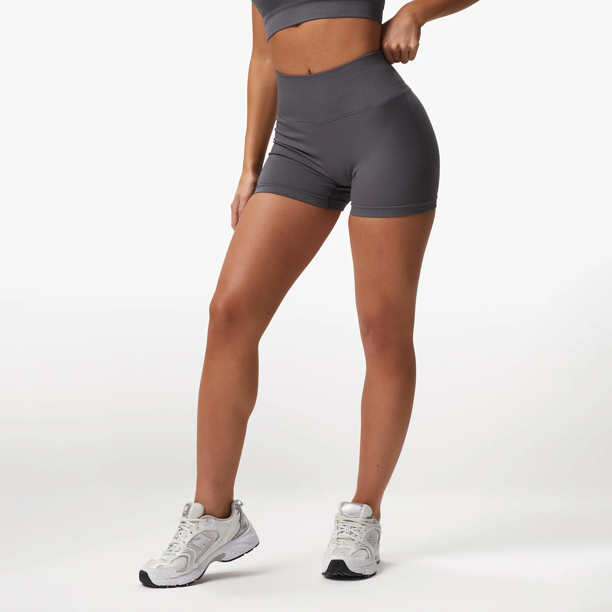 Gym King Sculpt Seamless 3" Short - Space Grey