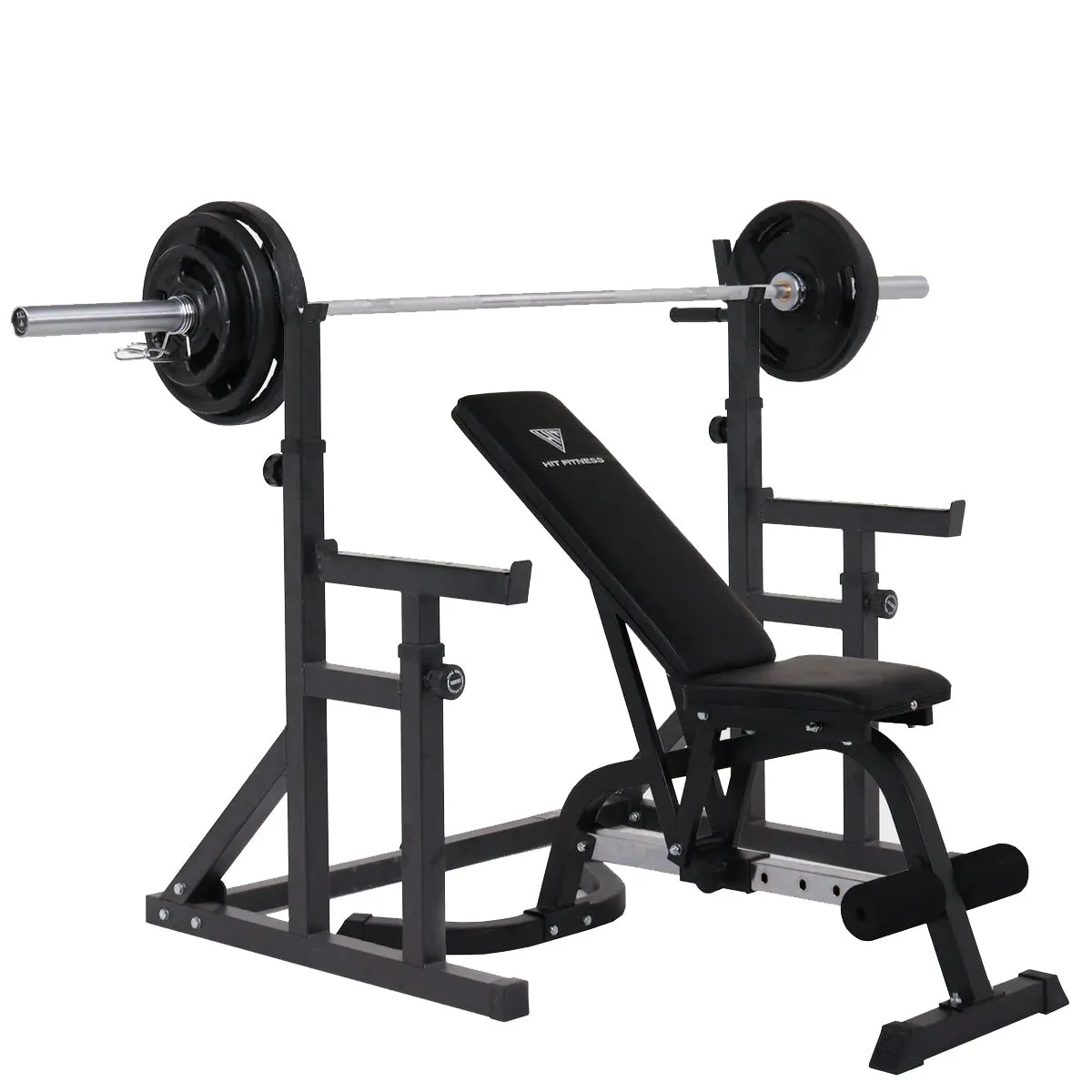 Hit Fitness Core Pack 80kg | Essential Rack - Bench - Radial Plates