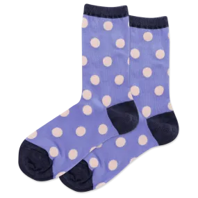 HOTSOX Women's Large Polka Dots Crew Socks