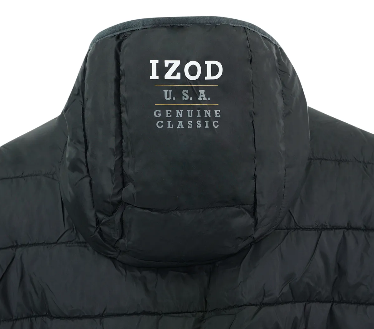 IZOD Men's Quilted 1/4 Zip Pullover Puffer Jacket