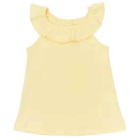 J. Bailey Yellow Ruffled Tee