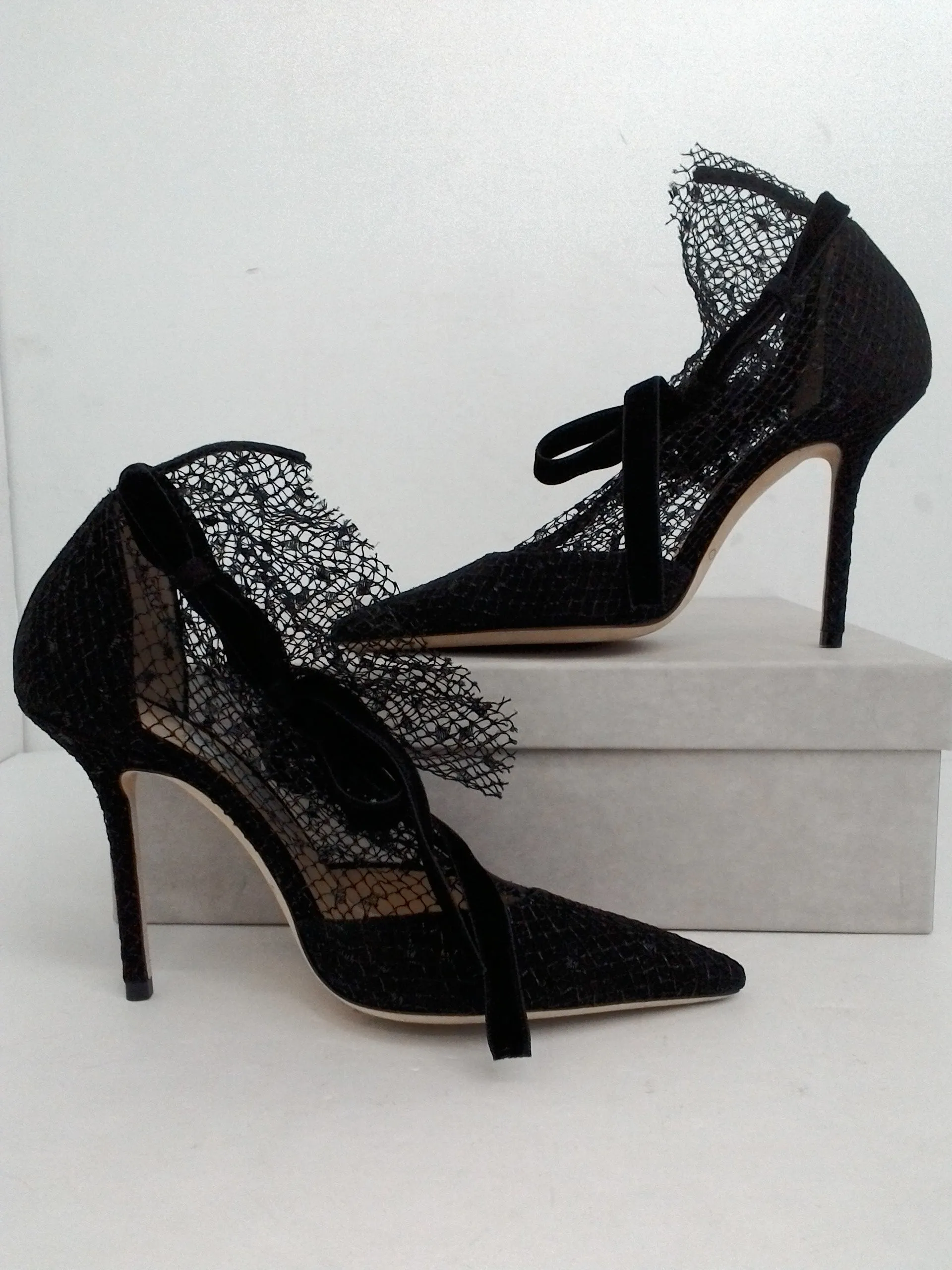 Jimmy Choo Women's Fira Black Suede Size 37