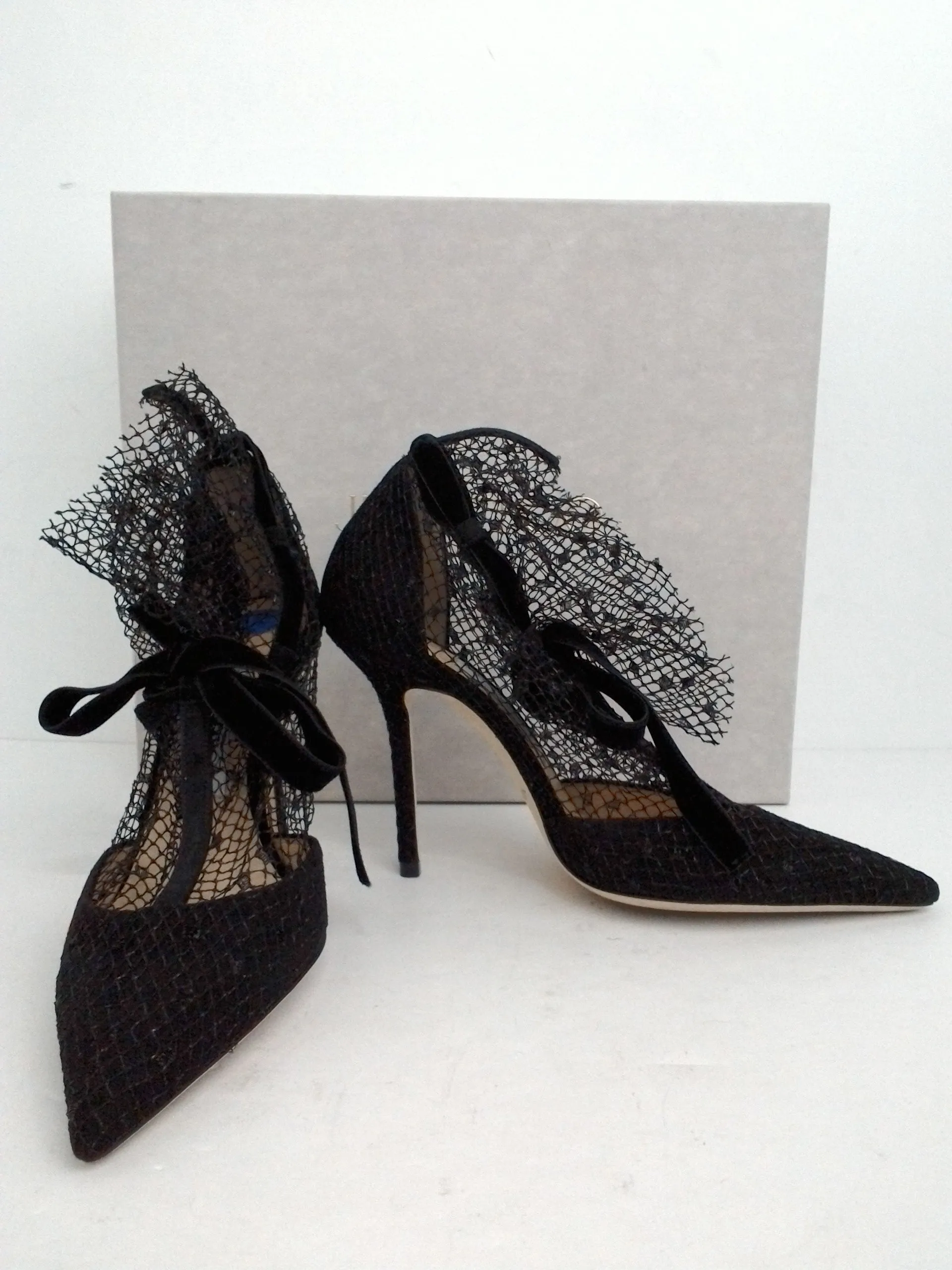 Jimmy Choo Women's Fira Black Suede Size 37