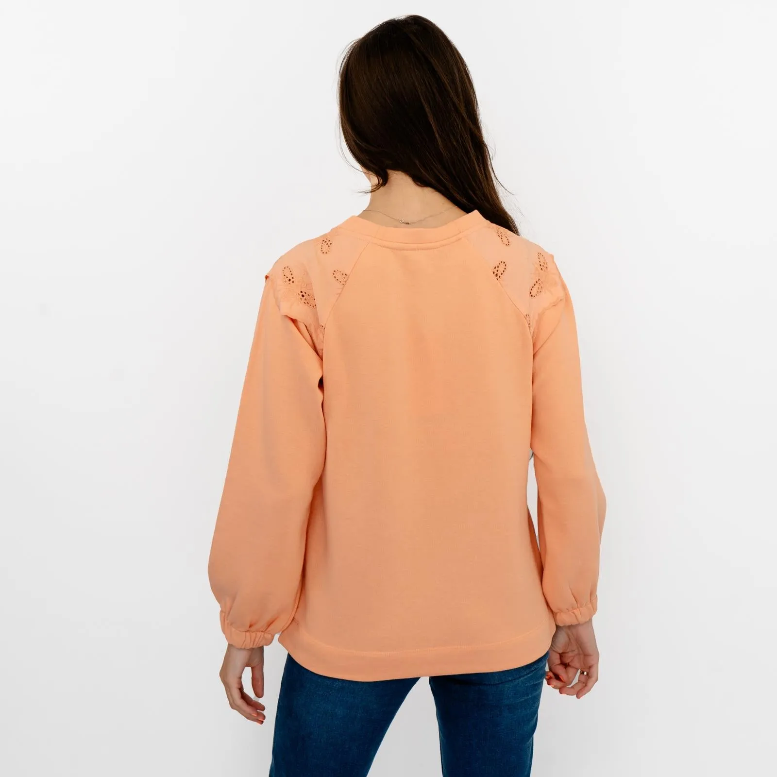 Joules Orange Jumper Sweatshirt Brinley Bees Embroidery