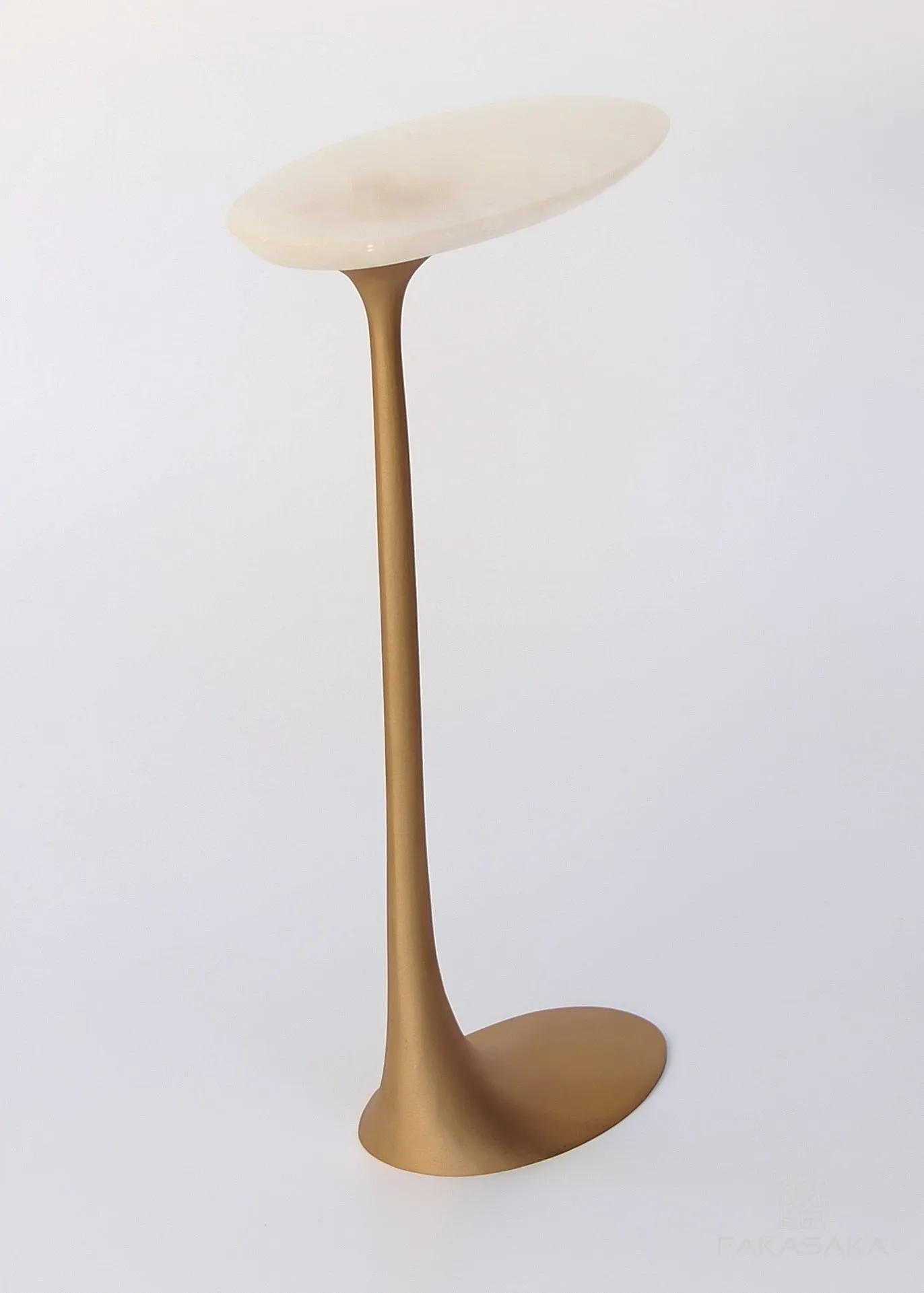 KEITH DRINK TABLE<br><br>ONYX<br>POLISHED TEXTURED BRONZE