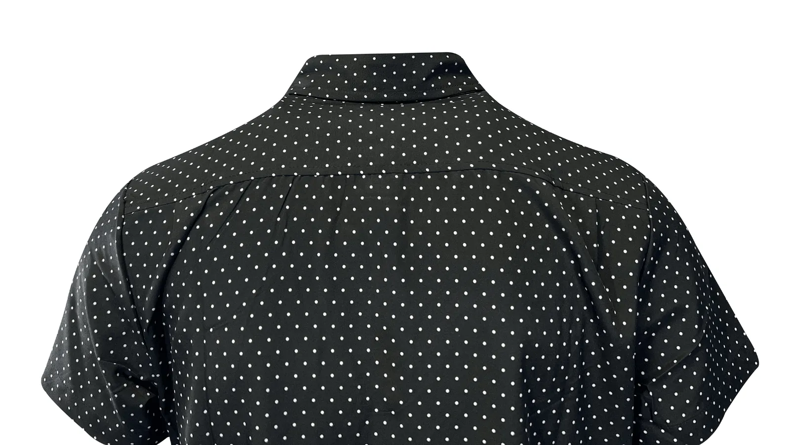 Kenneth Cole Men's Black Shirt Dotted 2 Pockets Woven Short Sleeve (S06)