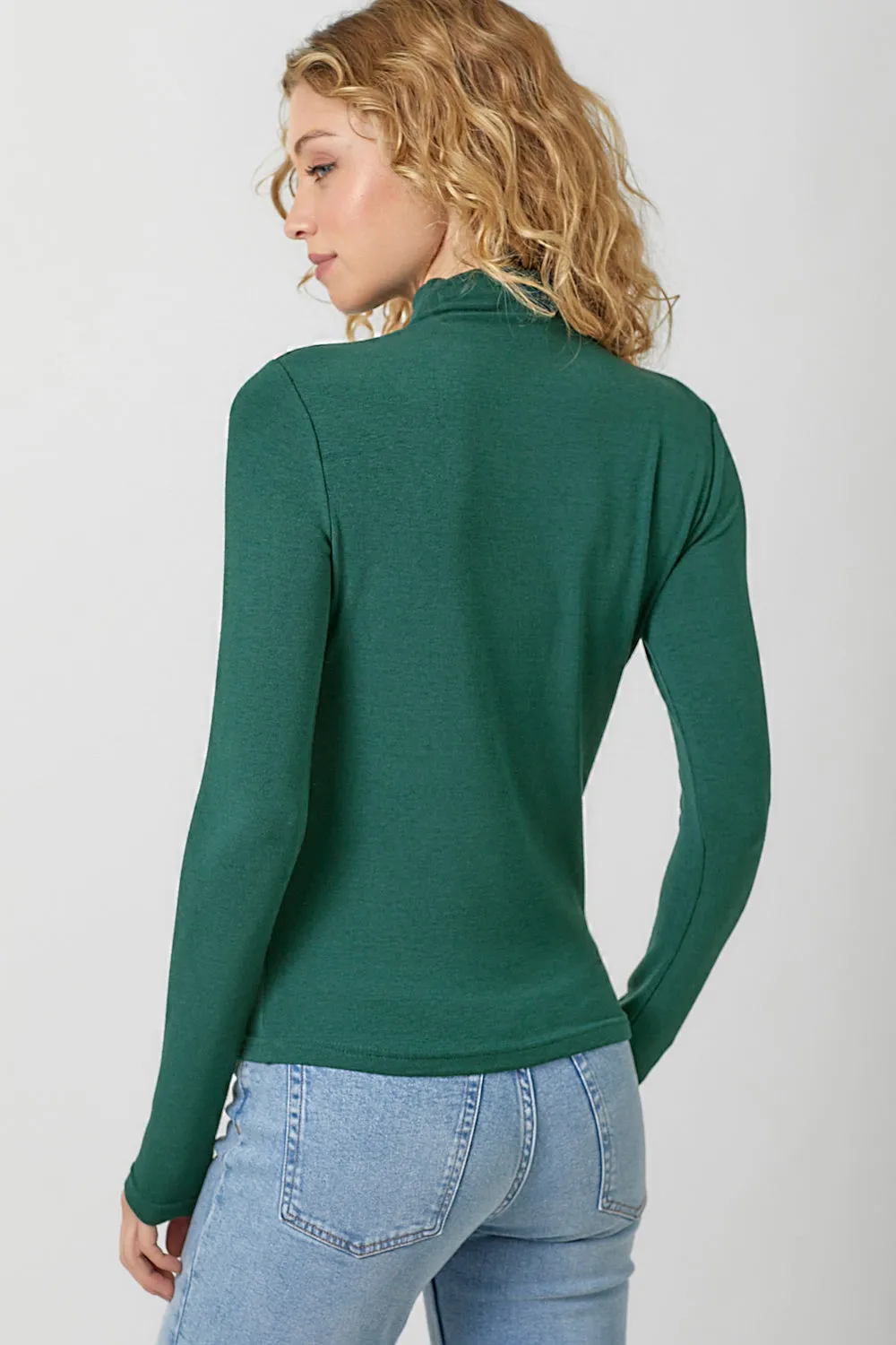 Knit Mock Neck Long Sleeve