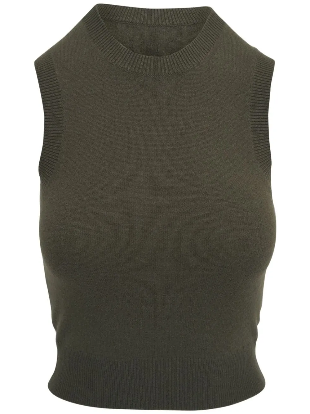 May Sweater Tank in Dark Moss