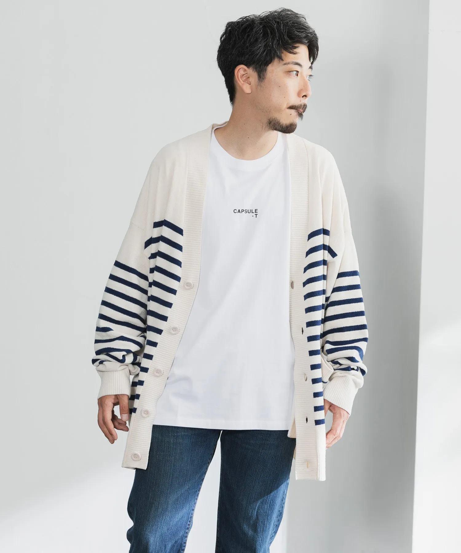 【MEN】nestwell TEAK BD - V NECK COMFORT CARDIGAN BD -