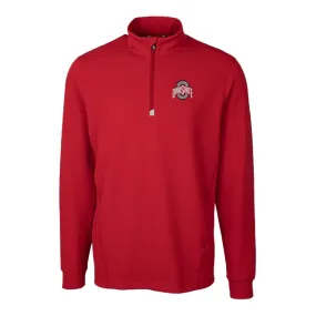 Ohio State Buckeyes Cutter & Buck Traverse Stretch Scarlet 1/4 Zip Jacket