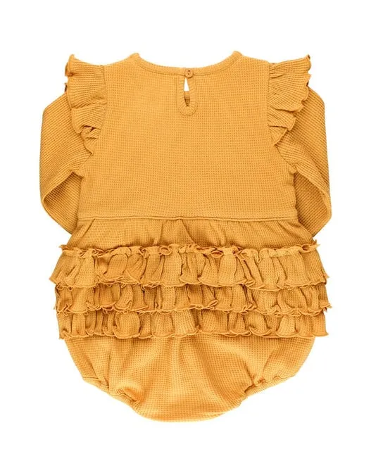 Ruffle Butts- Honey Bubble Romper