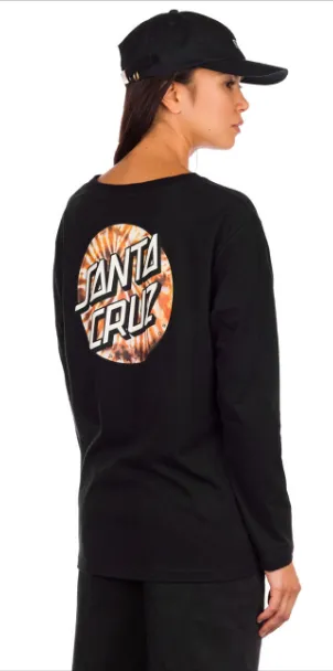 Santa Cruz BT Fall Dye Dot Long Sleeve - Black