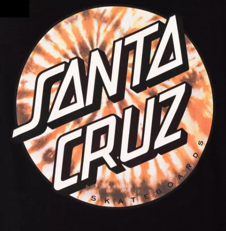 Santa Cruz BT Fall Dye Dot Long Sleeve - Black