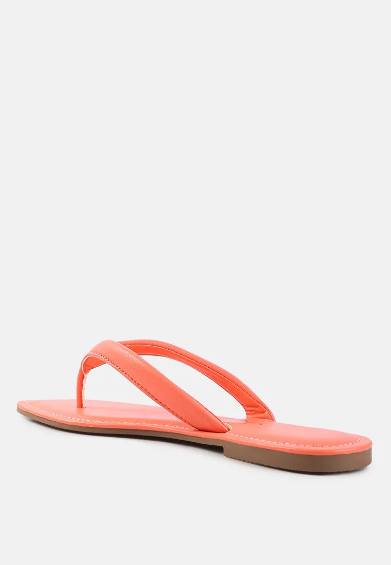 Tolpo Square Toe Thong Flats By Ruw