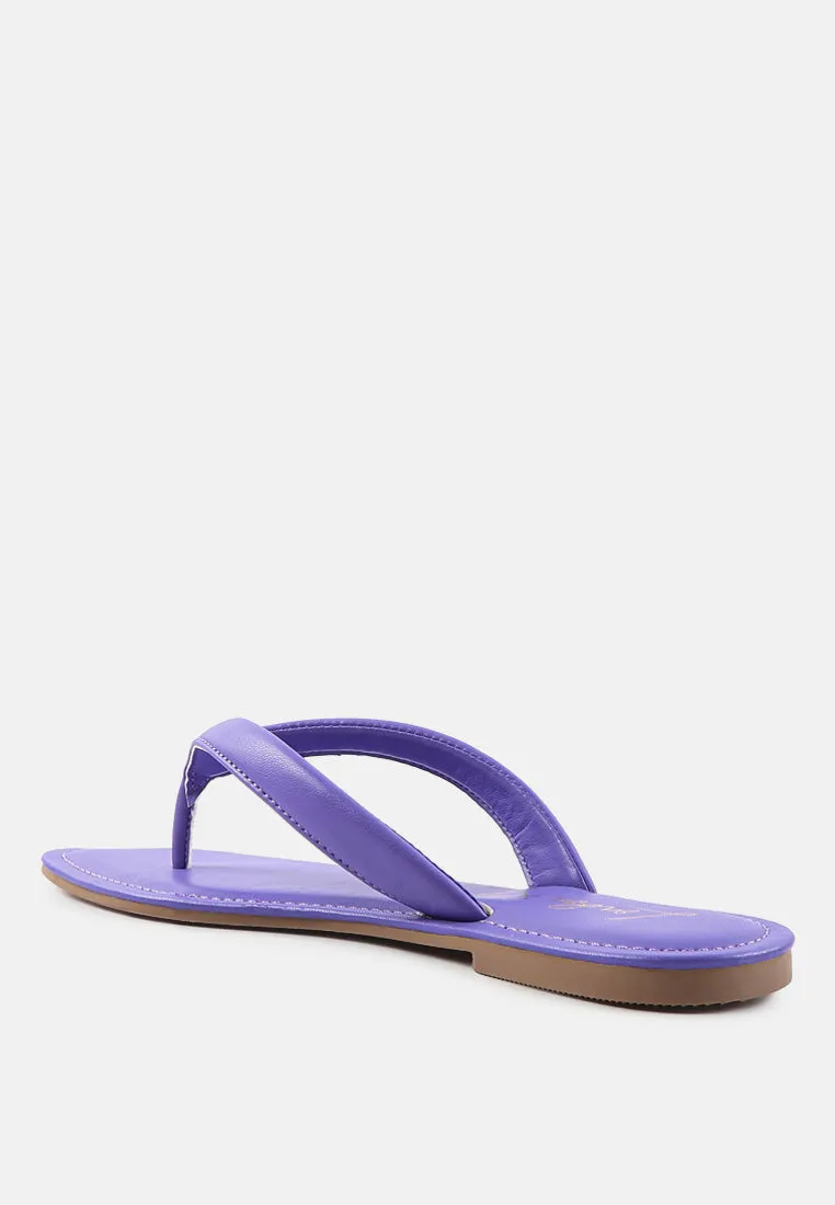 Tolpo Square Toe Thong Flats By Ruw