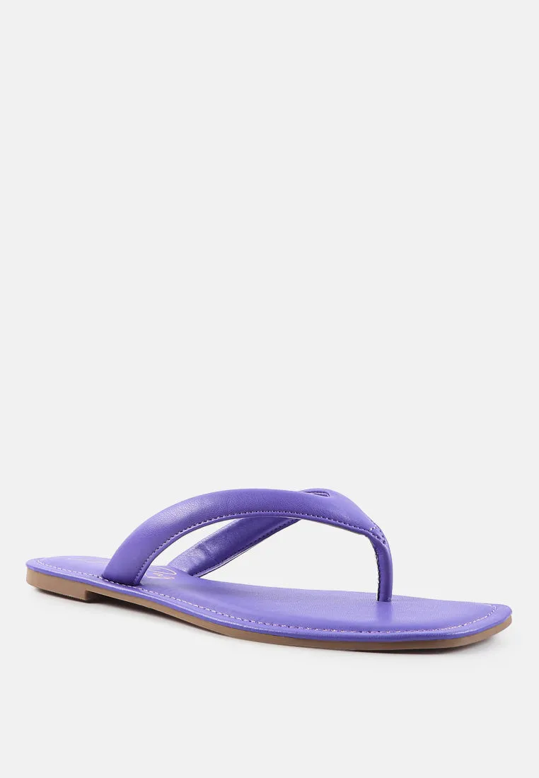 Tolpo Square Toe Thong Flats By Ruw